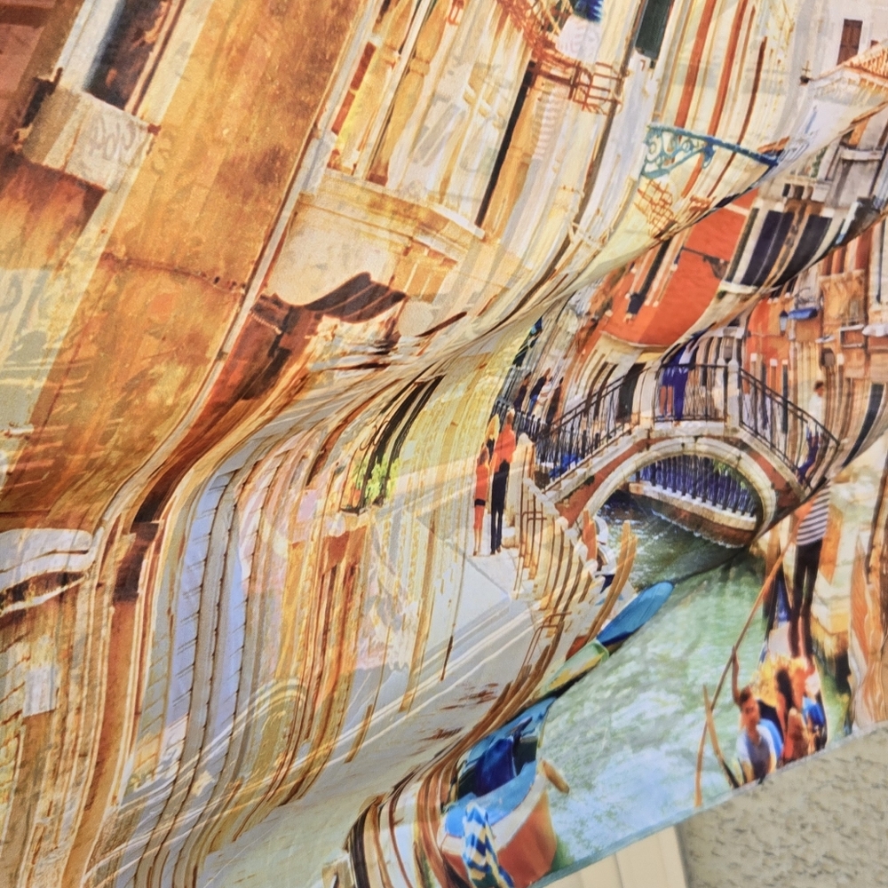 Venice Silk Blend Scarf Large - Picture 6 of 9